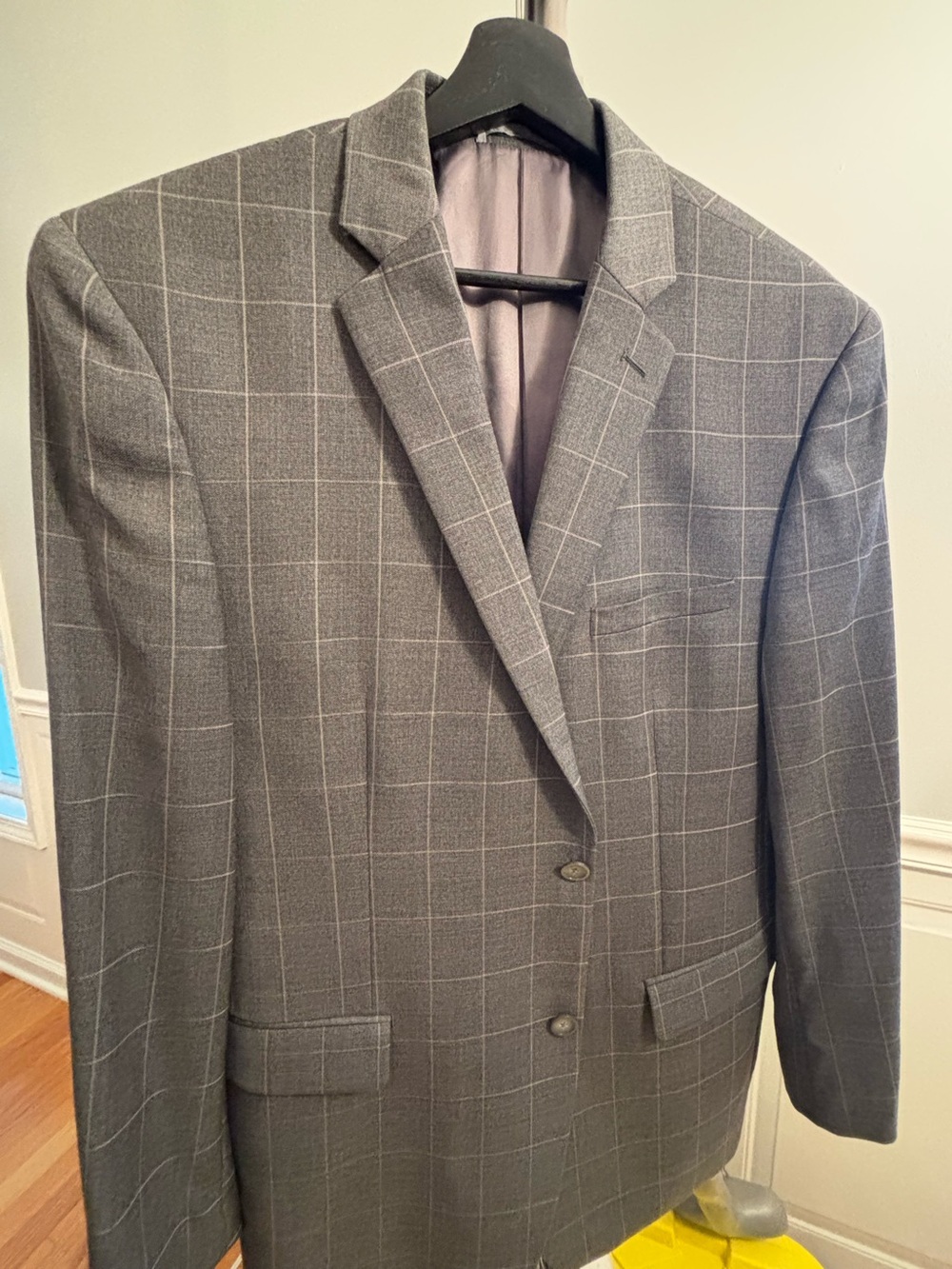 Marc New York Gray Windowpane Sport Coat